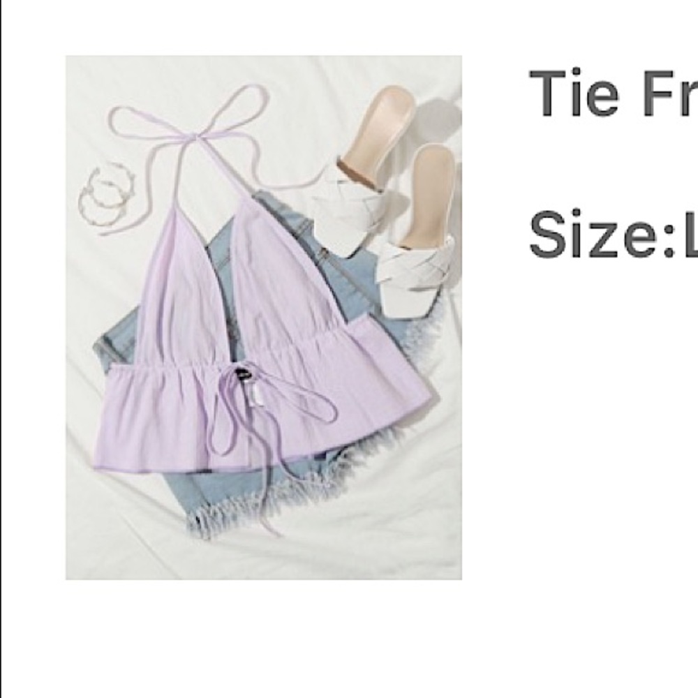 Tie Front Halter Top